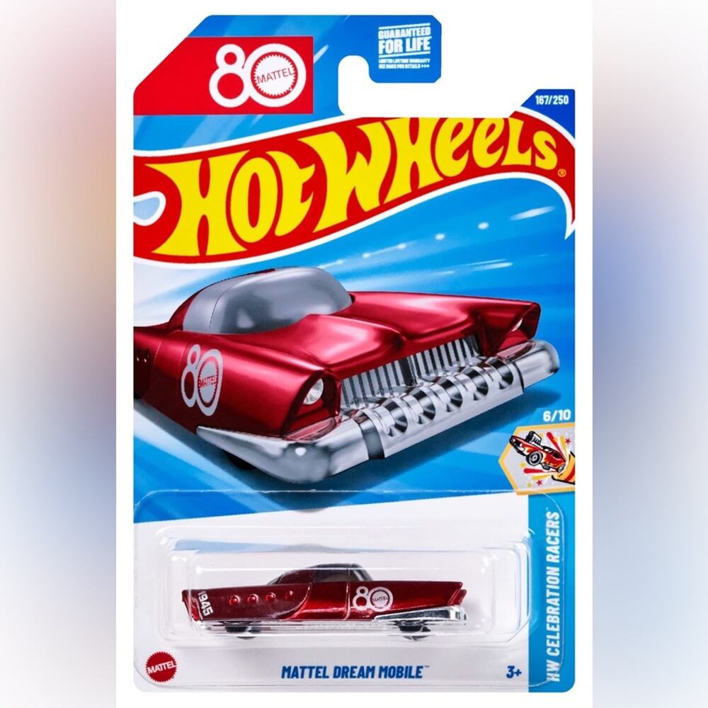 NIB! Hot Wheels Mattel Dream Mobile, Collectible, 1:64 Mattel's 80Th Anniversary